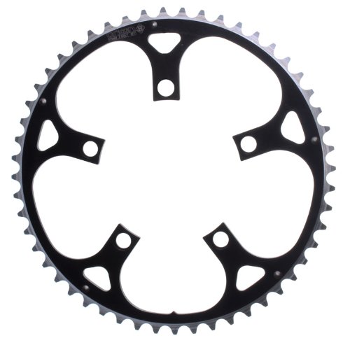 Origin8 Alloy Ramped Chainrings, Black/Silver