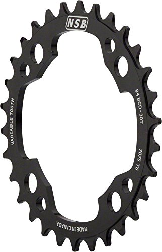 North Shore Billet Variable Tooth Chainring: 28T x 94mm BCD, for SRAM X01 Cranks