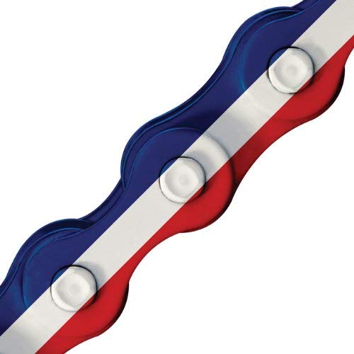 KMC Z510H USA Bicycle Chain (Flag Color, 1/2 x 1/8 - Inch, 112 Links)