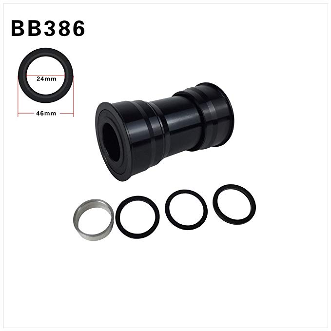 Fasteam BB386 24mm Bottom Bracket Shell 8646mm Press Fit Bottom Brackets for Shimano 24mm SRAM 22mm Crankset