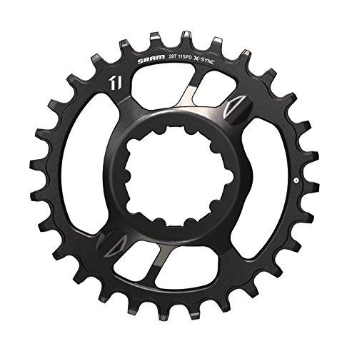 SRAM X-Sync Steel Direct Mount Chain Ring 28 Teeth 6mm Offset, Black