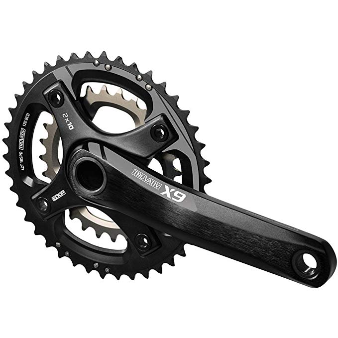 Truvativ X9 GXP 2.2 Crankset - 10-Speed With Bottom Bracket Grey, 175mm, 38/24 w/bashguard