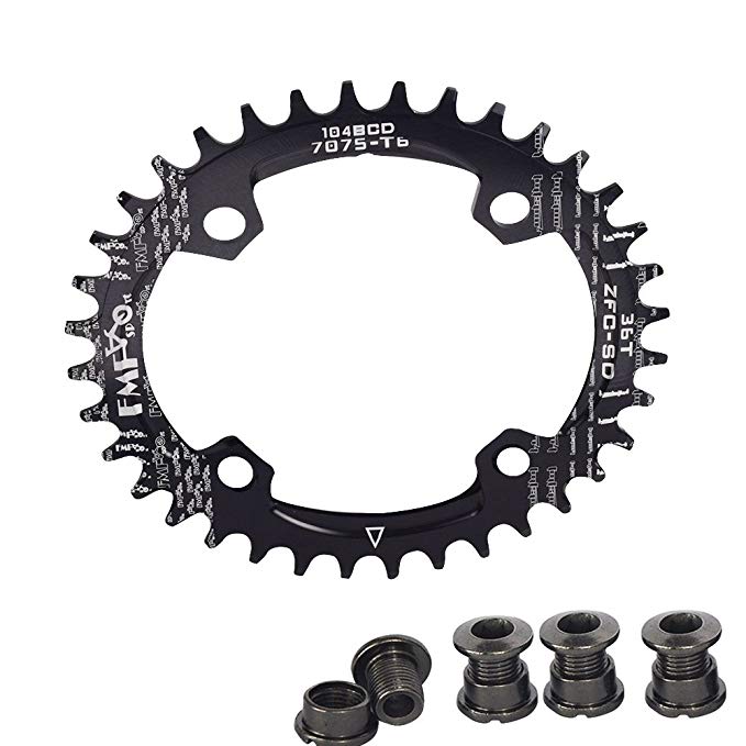 UPANBIKE Bike Bicycle Narrow Wide Oval Single Chainring BCD 104mm 32T 34T 36T 38T