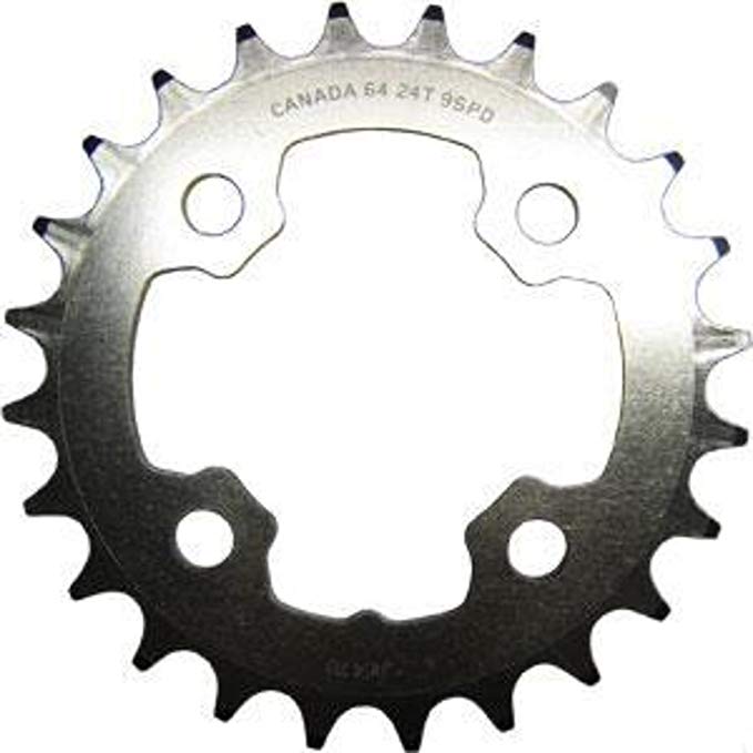 RaceFace Race Chainring, 64mm, 24T, Silver