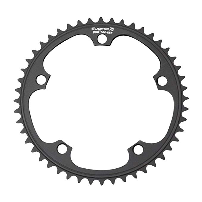 Sugino 75 Track chainring, 144BCD x 46T - black