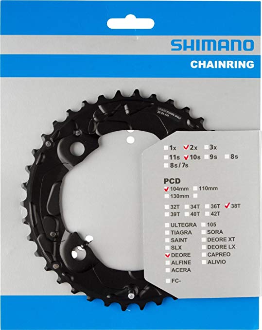 SHIMANO M615 10s 38D Chainring 2016