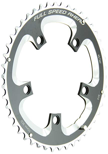 FSA Super Road 50 -Tooth/10-Speed Chainring (110mm, Black)