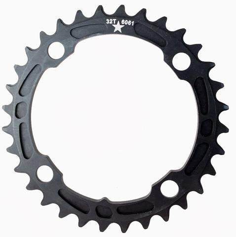 USAMade 104mm BCD 4-Bolt SHARKTOOTH Narrow Wide Mountain Chainring MADE IN USA- NEW (32T)