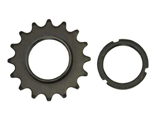 16T Track Fix Cog 1/8 Black. Bike cog, bicycle cog for track bike, fixies, fixed gear bikes