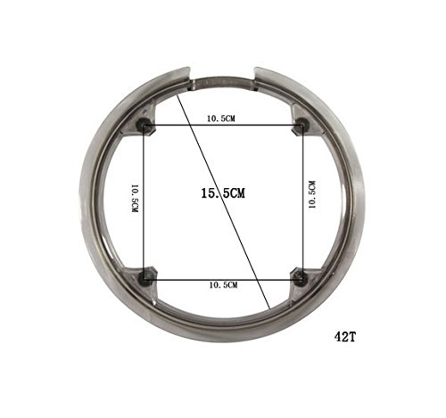 Bicycle Bike Cycling Chainring Sprockets Cranksets Guard Protector 42T 4bolts-105mm - Transparent