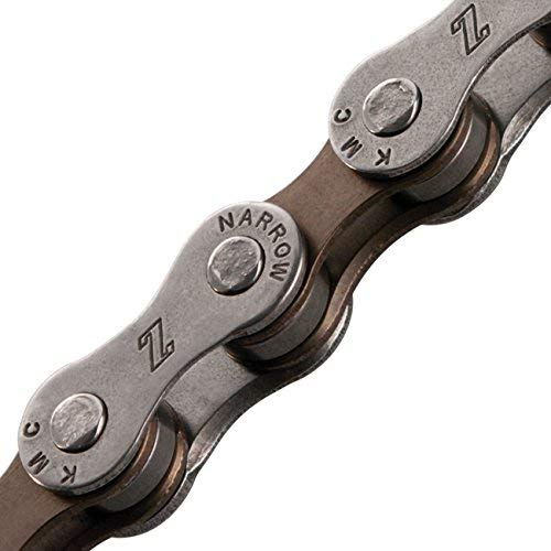 KMC Z50 Bicycle Chain (6-7-Speed, 1/2 x 3/32-Inch, 116L, Dark Silver/Brown)