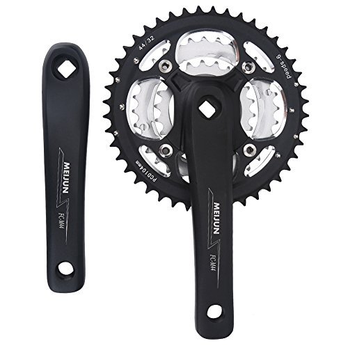 Bike Crank Set, 9 Speed Crank Left & Right Arms for Mountain Bike