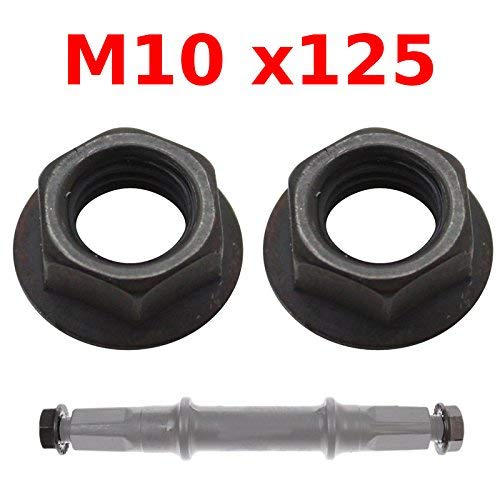 PAIR OF CRANK ARM NUT M10x125 BIKE AXLE COTTERLESS BOTTOM SQUARE BRACKET VINTAGE