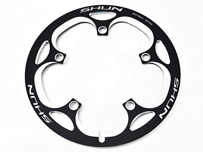 Driveline Crank Chain Guard Road Bike 52T BCD 130 Black