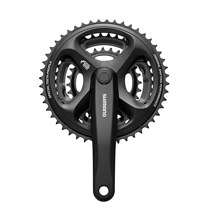 SHIMANO FC-M171 Altus Crankset (Black, 170-mm 42/34/24T 6/7/8 Speed)