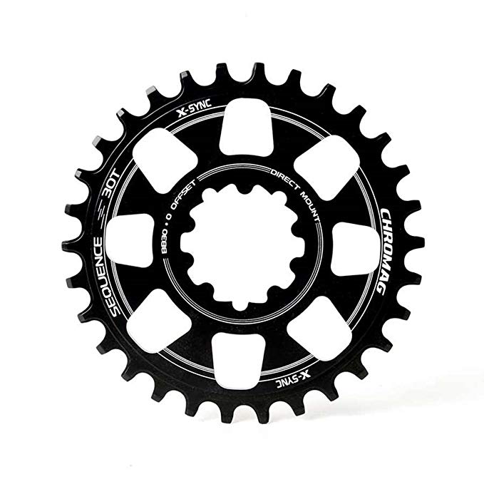 Chromag Sequence DM chainring, 28T - black