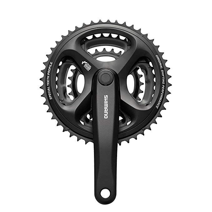 SHIMANO FC-M171 Altus Crankset (Black, 170-mm 48/38/28T 6/7/8 Speed)