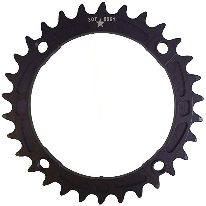 USAmade 104BCD 30T Narrow Wide Alloy Black Mountain Chainring CONTROL 2016 Collection- NEW