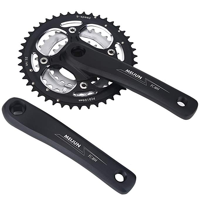 Vbestlife Crankset Square Taper Ride Mountain Bike Crankset ChainWheel Crankset Bicycle Crank Sprocket 22/32/44T 9/27 Speed