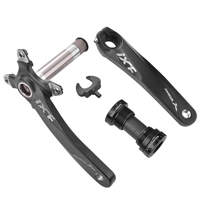 XCSOURCE MTB Mountain Bike Crankset Aluminum Bicycle Crank Sprocket and Bottom Bracket Kit 170mm CS400