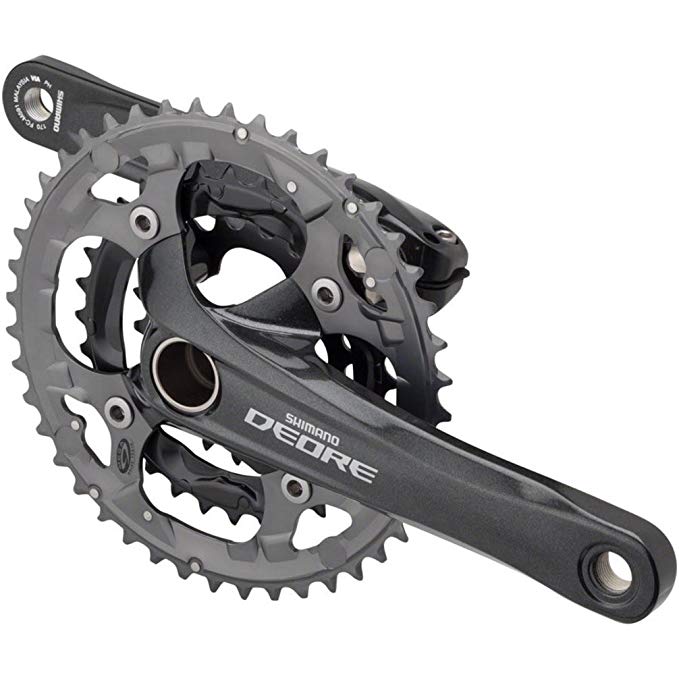 Shimano Deore M591 9-Speed 170mm 22/32/44t Crankset, Black, with Bottom Bracket#