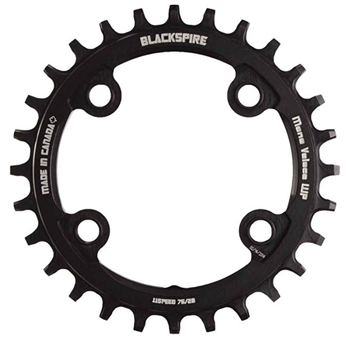 Blackspire Mono Veloce Wp Chainring 76Bcd 28T Black