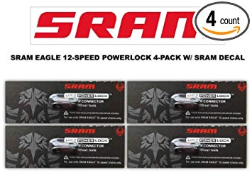 SRAM Eagle Rainbow PowerLock Chain Connector 12-speed Chain Link w/SRAM DECAL - Available in 2-PACK and 4-PACK