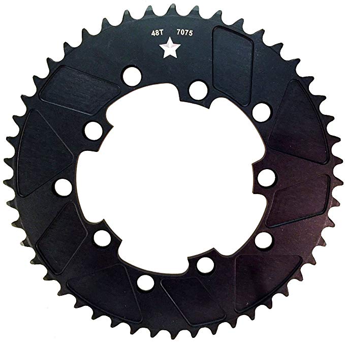 USA Made 110mm & 130mm BCD SharkTooth PRO CXR1 5-Bolt CXR Cross/Fixie/Road Chainring MADE IN USA