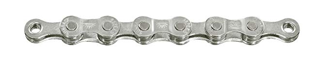 SunRace CNM84 8-Speed Bike Chain with End Pin, 116-Link, Bright Silver