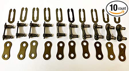 10 Sets Single Speed Bike Chain Link Master Link Replacement No Tool Needed