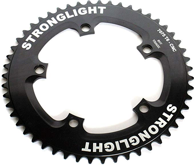 Stronglight Zicral 7075 Track 1/8 inch 130mm Black Chainring - 49T