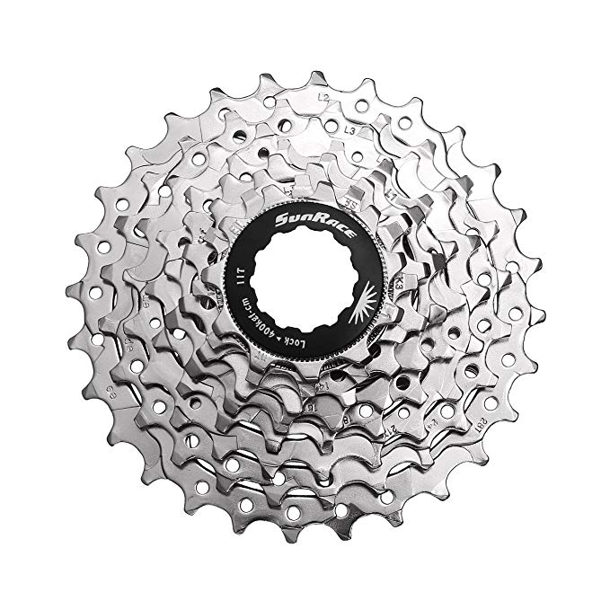 SunRace CSR86 8-Speed Nickel Plated Cassette