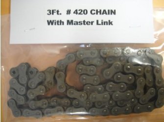 GO CART/MINI BIKE CHAIN 3 FT OF # 420