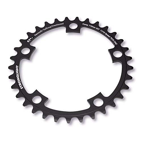 Stronglight CT2 Ceramic Teflon Black 110mm Shimano Compact Chainring - 52T (273549)