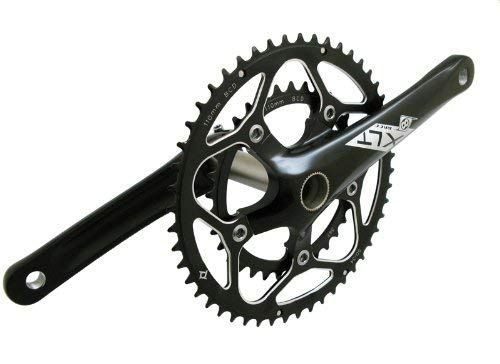 Origin8 XLT Road Compact Crankset w/Integrated BB - 172mm x 50/34, Black