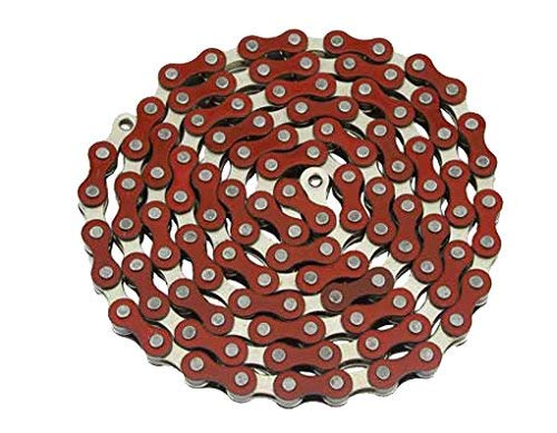 YBN Bicycle Chain TwoTone, (Single-Speed, 1/2 x 1/8-Inch, 112L) Multiple Colors