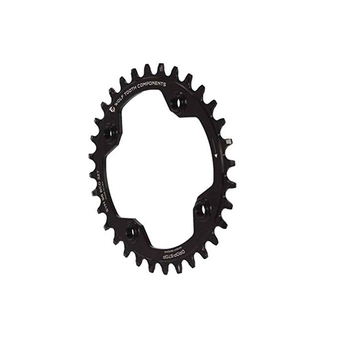 Wolf Tooth Components Drop-Stop Chainring: 32T x 96 BCD Shimano Symmetric Cranks