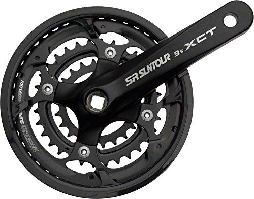 SR Suntour XCT Jr. Crankset, 9-speed 44/32/22T, 160mm, includes capless fixing