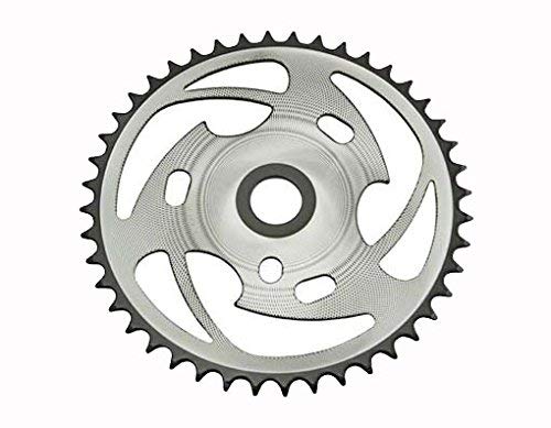 Lowrider STEEL BICYCLE SPROCKET ZT7B-D 1/2X1/8X44T BLACK/CHROME bike part, bicycle part, bike accessory, bicycle accessory