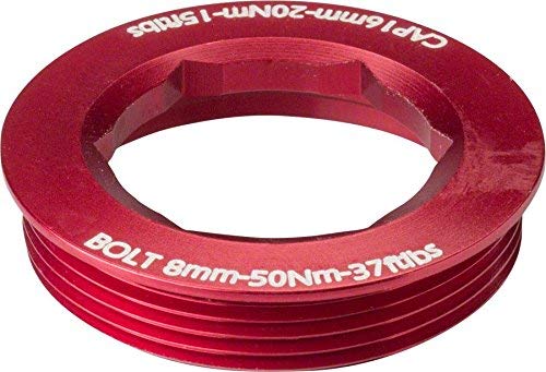 RaceFace CINCH Puller Cap with Washer~ 18mm XC/AM Red