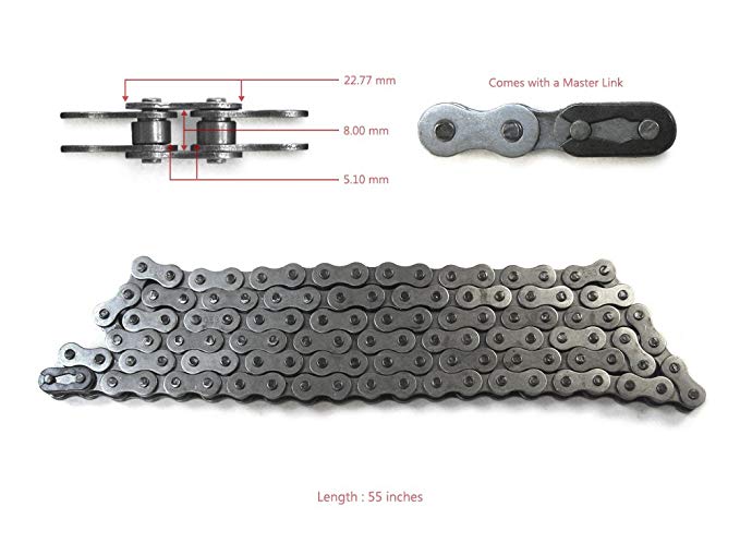 415 Heavy Duty Bike Chain 80cc 49cc for Motorized Bike