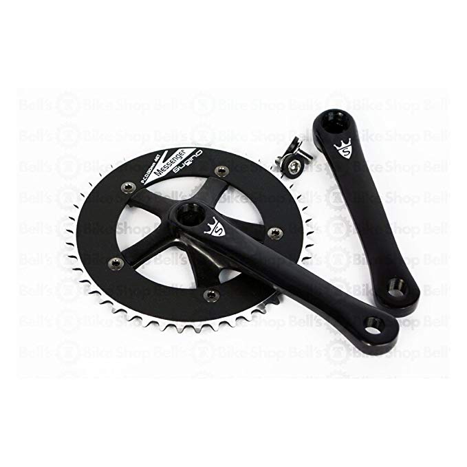 Sugino RD Messenger Track Fixed Gear Crankset BLACK 165mm x 46T x 1/8in