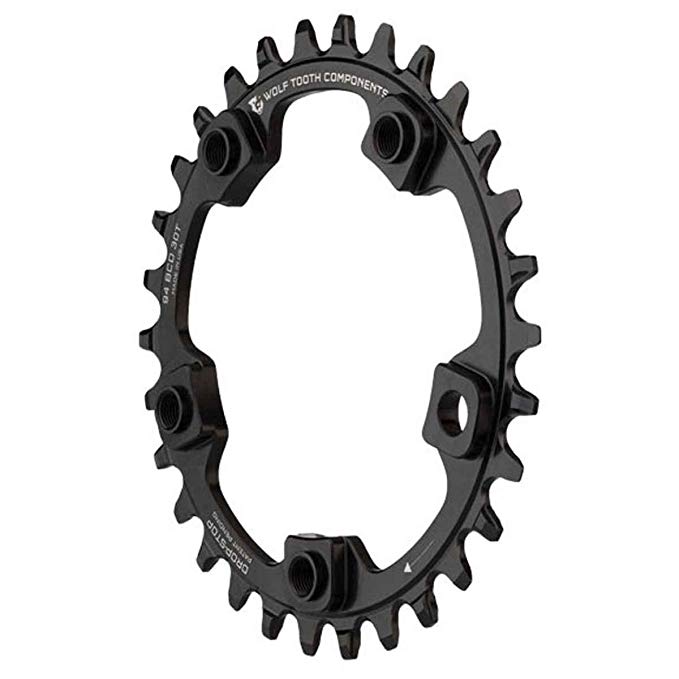 Wolf Tooth Components Drop-Stop Chainring: 28T x 94 BCD 5-Bolt