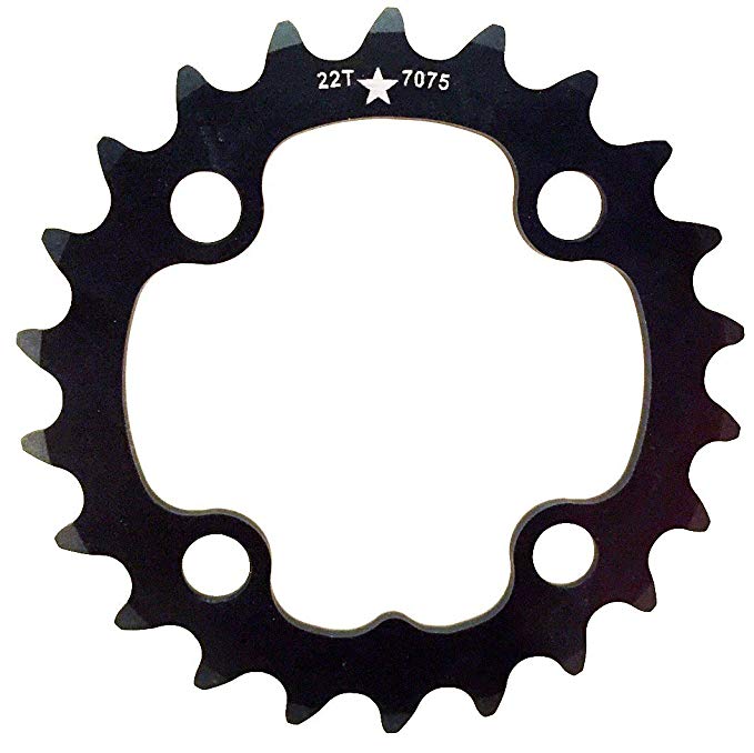 USA Made 64mm BCD 22T 4-Bolt SharkTooth Pro Mountain Chainring MADE IN USA