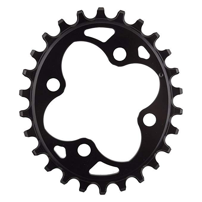 Absolute Black Chainring Absoluteblack Oval 64Mm 26T 4B Black - OV26BK