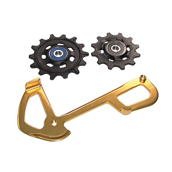 SRAM XX1 Eagle Pulleys and Gold Inner Cage