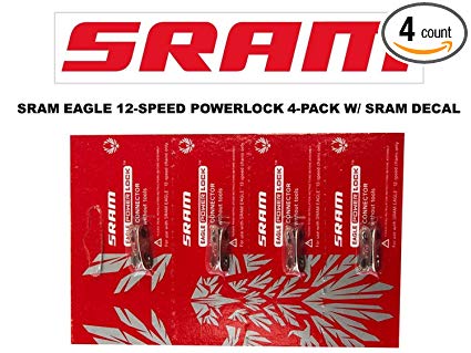 SRAM Eagle PowerLock Chain Connector 12-speed Chain Link w/ SRAM DECAL - Available in 2-PACK and 4-PACK