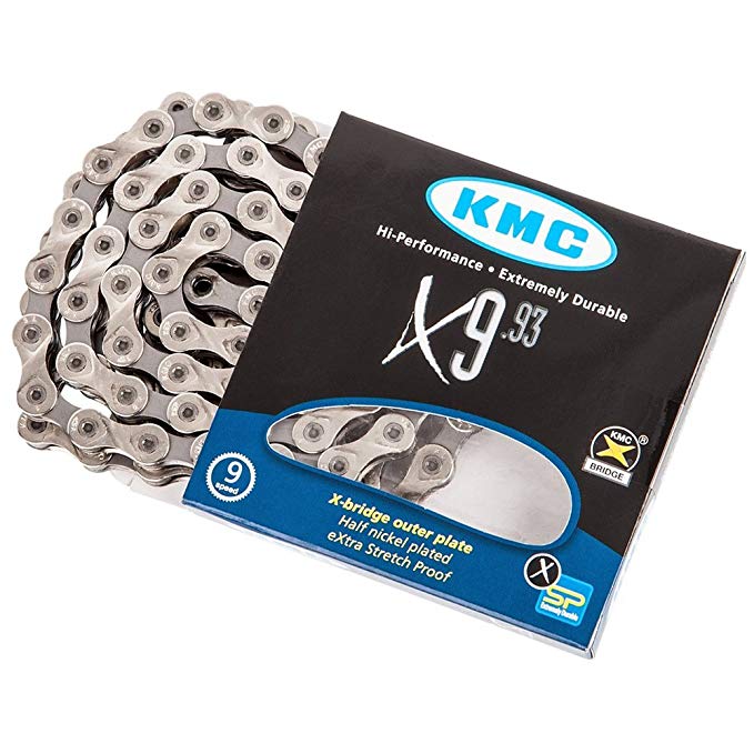 KMC X9 Silver/Black 9 speed Chain, 6.6mm