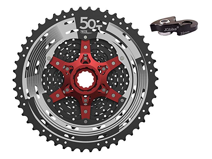 JGbike Sunrace 11-50T Cassette 11 Speed CSMX8 Wide Ratio MTB Cassette, for Shimano m7000 m8000 m9000