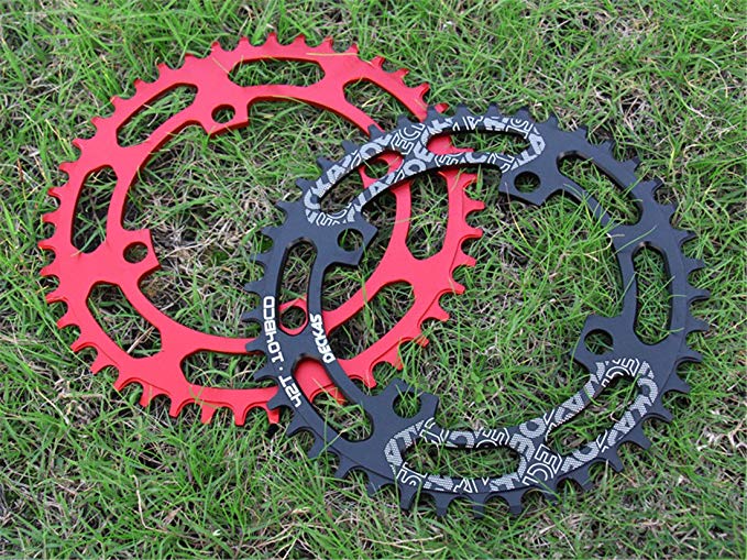 Gymforward BCD 104 Narrow Wide Bike Chainring Mountain Bike Components Single Speed Chainring